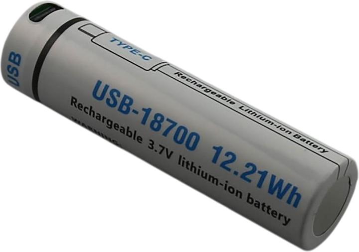 Avizar 18650 USB-C Port Akku Wiederaufladbar (1 Stk., 18650, 3300 mAh)