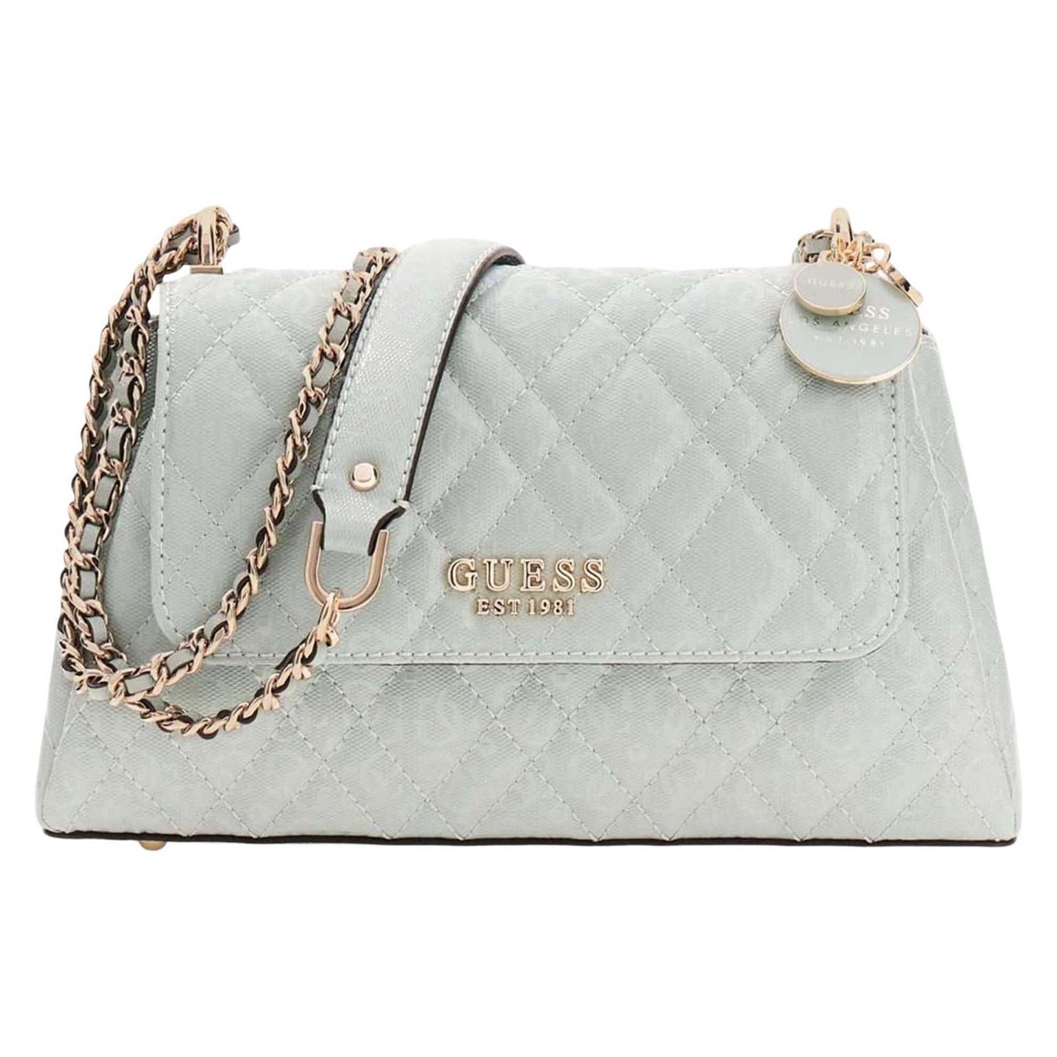 Guess, Damen, Handtasche, Isemay Convertible Xbody Flap Bag, Grün