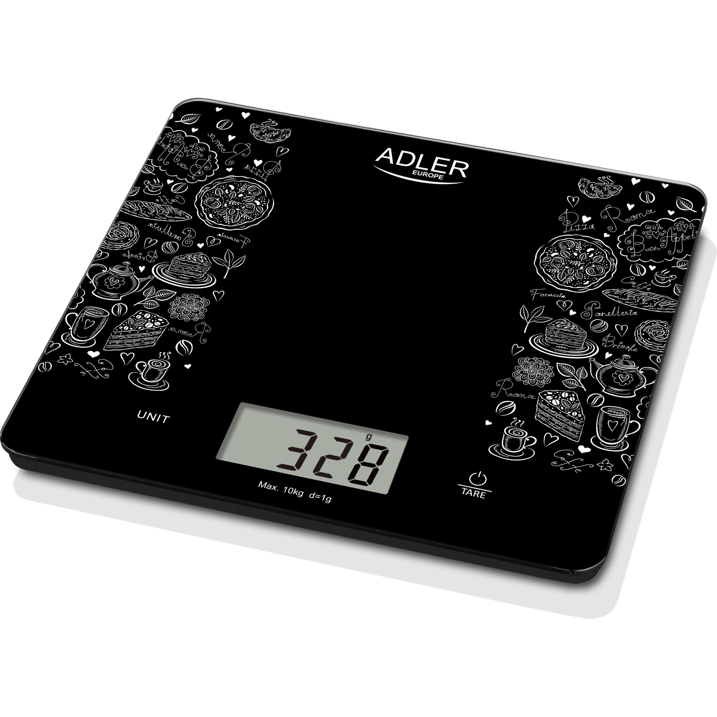 Thumbnail - Adler AD 3171 Küchenwaage Rechteck Elektronische Küchenwaage, Küchenwaage, Schwarz