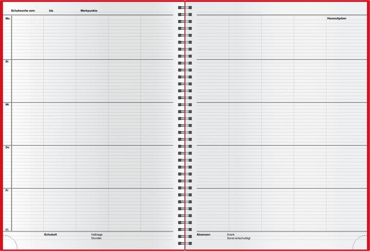 Image du produit Cahier de cours (A4, Règle spéciale, Couverture rigide)