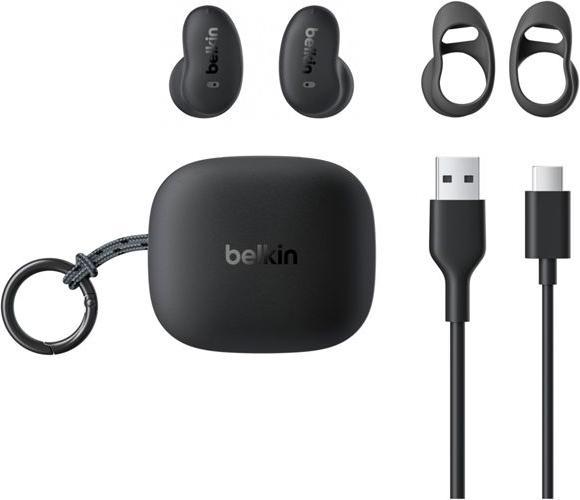 Immagine prodotto Belkin SoundForm Anywhere True Wireless In-Ear, sw. AUC014hqBK (ANC, 26 h, Cablato, Senza fili)