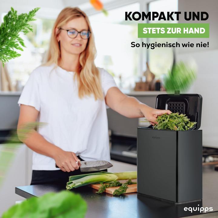 Immagine prodotto equipps Komposteimer mit Geruchsfilter (6 l)