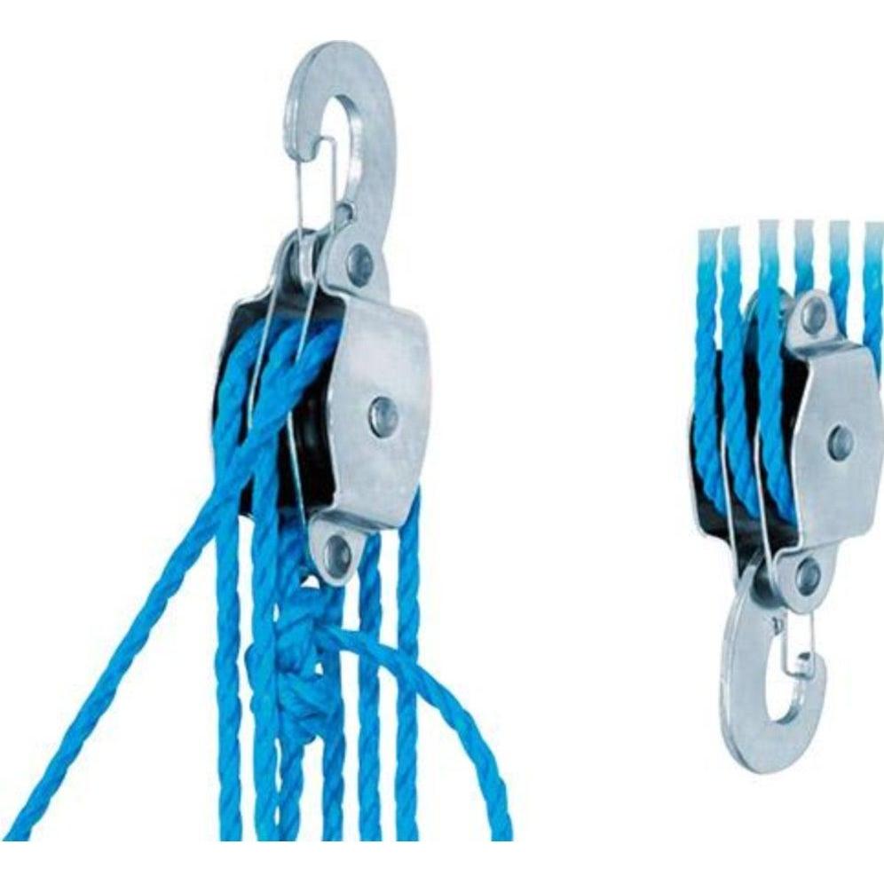 Schörken, Paranco a fune + gru da officina, Bozzello 220kg senza freno a fune Schoerken