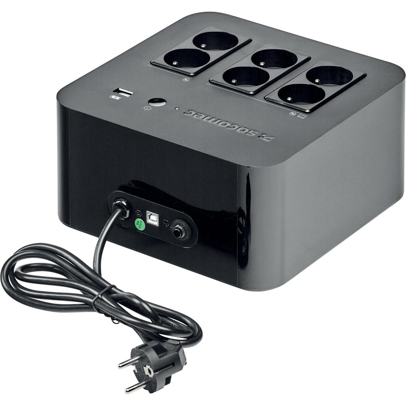 Socomec NETYS PL 600VA F Plug USB Black (600 VA, 360 W, Standby USV), USV