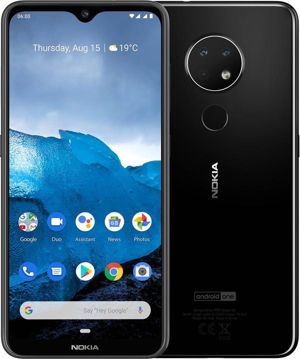 Produktbild Nokia 6.2 (64 GB, Ceramic Black, 6.30", Dual SIM + SD, 16 Mpx, 4G)