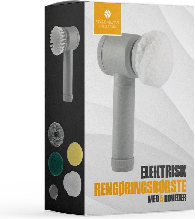Immagine prodotto Scandinavian Collection - Electric Cleaning Brush - 5 Heads - 19.5 x 11 cm (1 pz.)