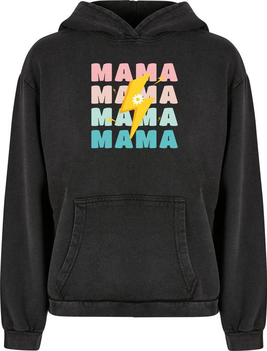 Produktbild Merchcode Ladies Mothers Day - Mama Acid Washed Oversized Hoody - 112279 (M)