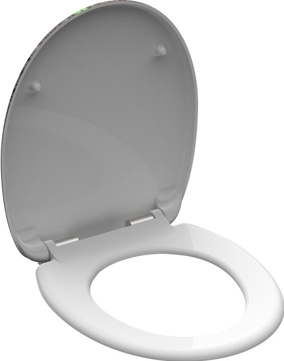 Actual product image Schütte Duroplast WC seat GINGKO&WOOD soft-close WC seat 82154 Floral