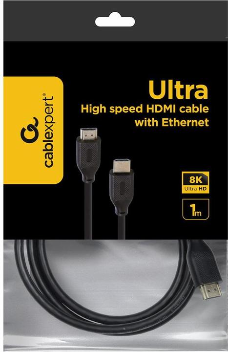 Actual product image Gembird CC-HDMI8K-1M HDMI Cable HDMI Type A (Standard) (1 m, HDMI, 2.1)