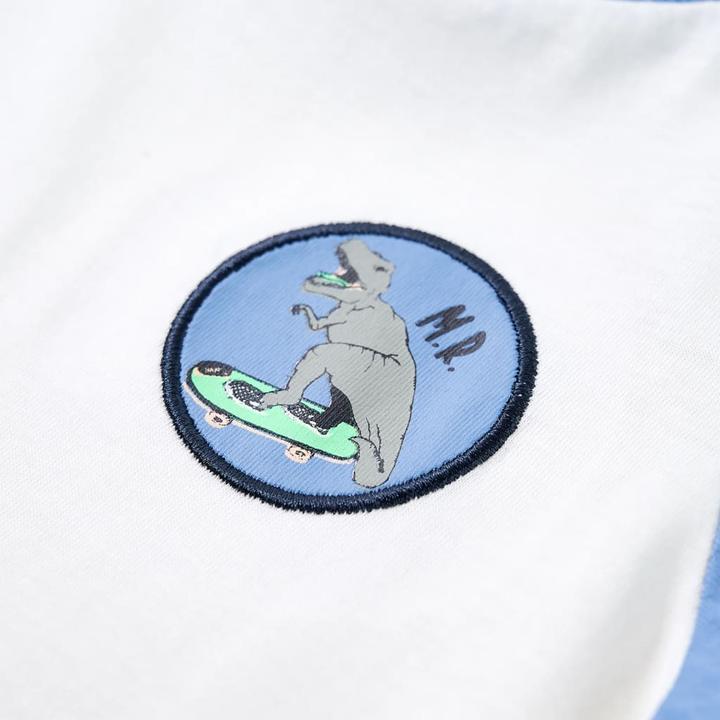 Actual product image vidaXL Children's T-shirt Ecru 128,Material: 100 % cotton,Colour (128)