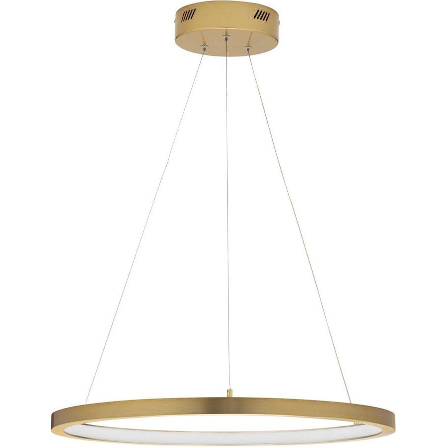 Nova Luce, Pendelleuchte, EMPATIA LED Pendelleuchte Messing 35W Warmweiss 120x60cm dimmbar 9172863