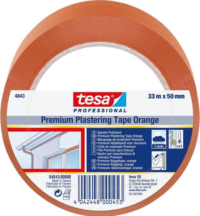 Actual product image tesa Winter band orange (L x W) 33 m (50 mm)