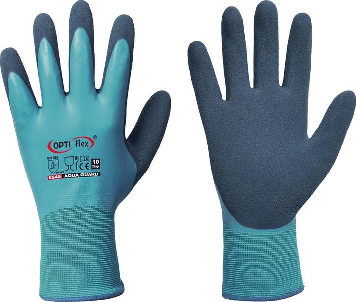 Produktbild Opti Flex Handschuhe Aqua Guard Grösse 9 blau EN 388 PSA-Kategorie II (9)