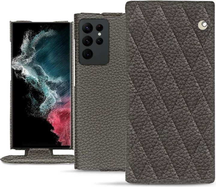 Noreve Lederschutzhülle vertikal (Samsung Galaxy S22 Ultra)