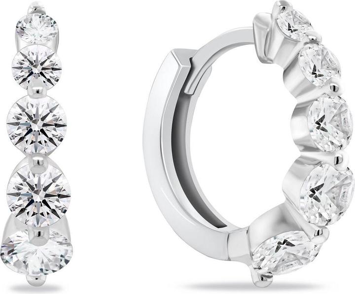 Immagine prodotto Brilio Argento - Delicati orecchini a cerchio in argento EA956W (Argento)