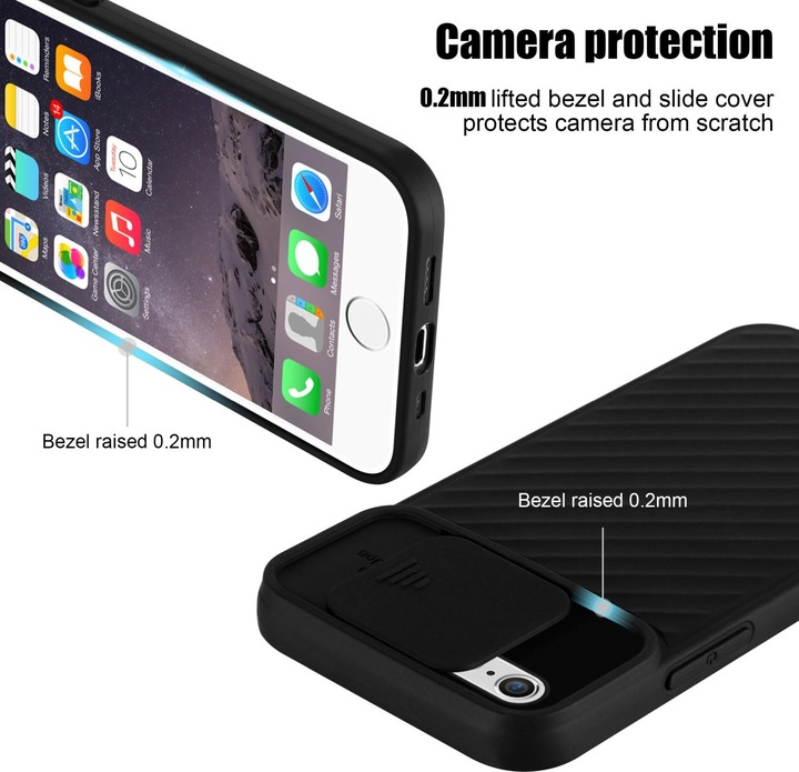 Image du produit Cadorabo Couverture TPU avec protection pour appareil photo (Apple iPhone 6 Plus)