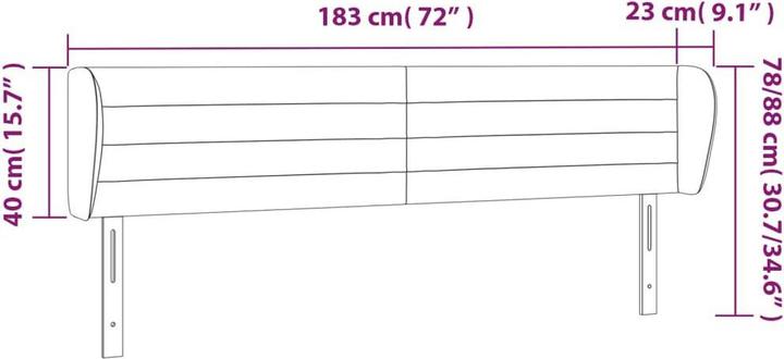 Produktbild vidaXL Freya (183 x 23 x 88 cm)