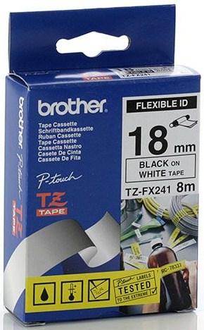 Produktbild Brother TZFX241 Laminiertes Band (1.80 cm, Weiss, Schwarz)
