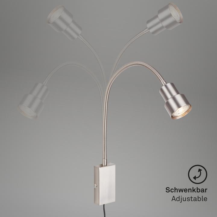 Produktbild Briloner LED Bettleuchte, matt-nickel, 1xLED/GU10/5W (400 lm, GU10)