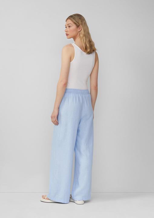 Actual product image S.Oliver Hose Leinenmixhose mit Gummizug und weitem Bein (W44/L32)