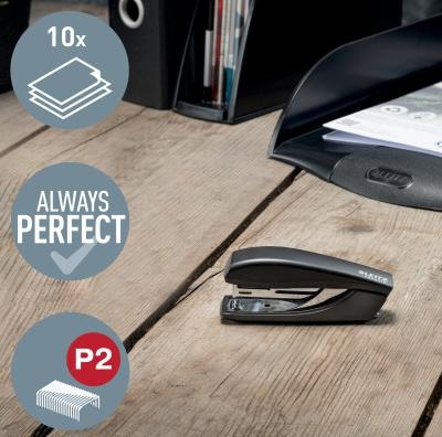 Actual product image Leitz Stapler NeXXt Recycle 10 pages, Black (10 Sheets)