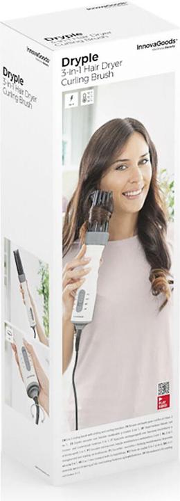 Immagine prodotto InnovaGoods Asciugacapelli, styler e spazzola per arricciare i capelli 3 in 1 Dryple 550 W