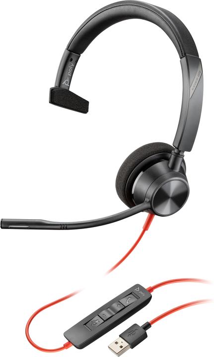 Actual product image Poly HP Blackwire 3310 USB-A Headset, 207 g (Cable, USB-A)