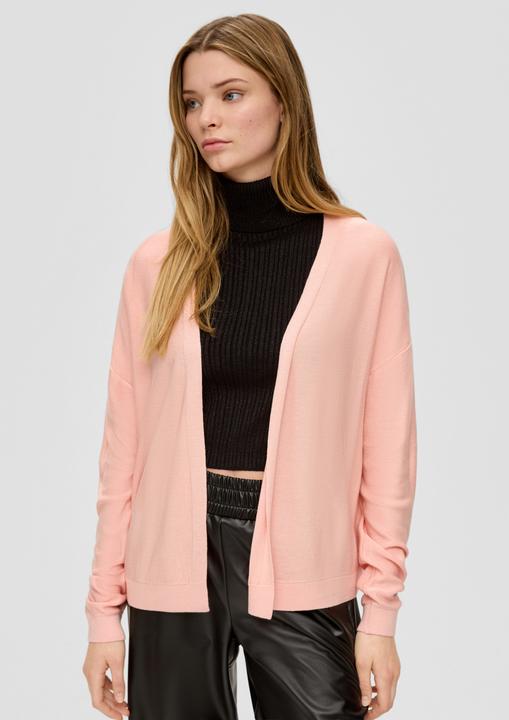 Actual product image s.Oliver Strickjacke Strickjacke mit Rippblende (XXL)