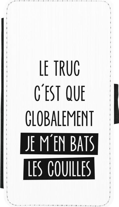 Actual product image PhoneLook Coque Wallet noir Le truc globalement bats les couilles (Apple iPhone X, Apple iPhone XS)