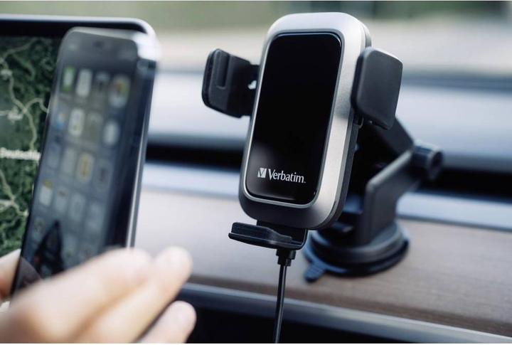 Actual product image Verbatim Fast Qi Fast Wireless Car Charger USB-C 15W FWC-03 Pro