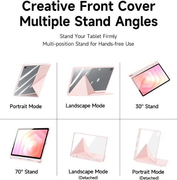 Produktbild Dux Ducis Samsung Galaxy Tab S11 Cover with Origami Stand - Pink (Samsung Galaxy Tab S11)