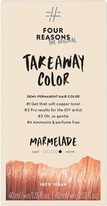 Produktbild Four Reasons Original Takeaway Color Marmalade 7.43 Kupfer Demi-Permanent Haarfarbe 100% Vegan & Cr (Marmelade Kupfer)