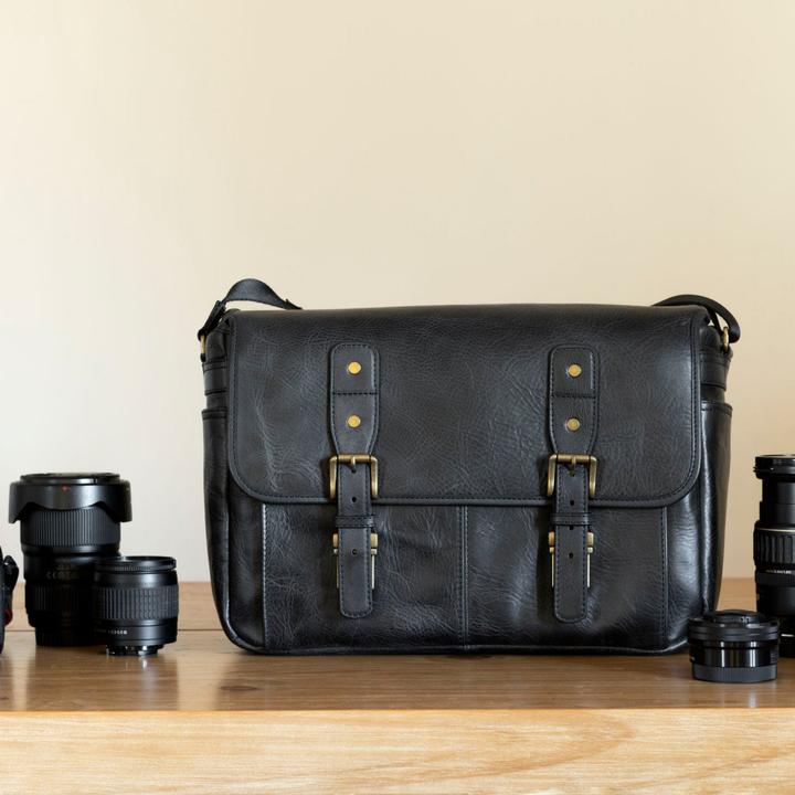 Actual product image Only-Bags.Store Leather vintage 16" laptop bag, camera bag, briefcase, satchel, portfolio notebook tablet (16")