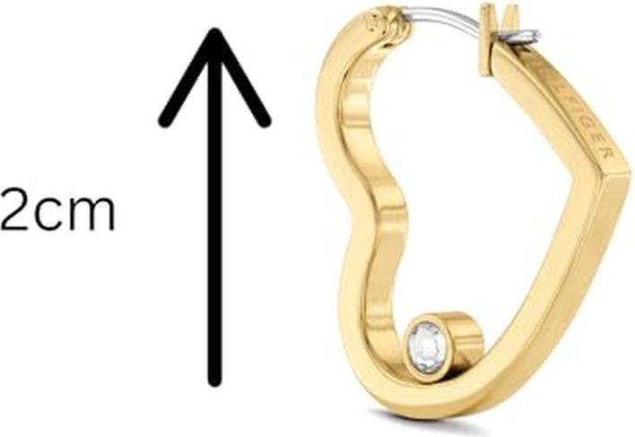 Image du produit Tommy Hilfiger Minimal Hearts Boucles d'oreilles (Acier inoxydable avec revêtement Ion-Plating jaune doré)
