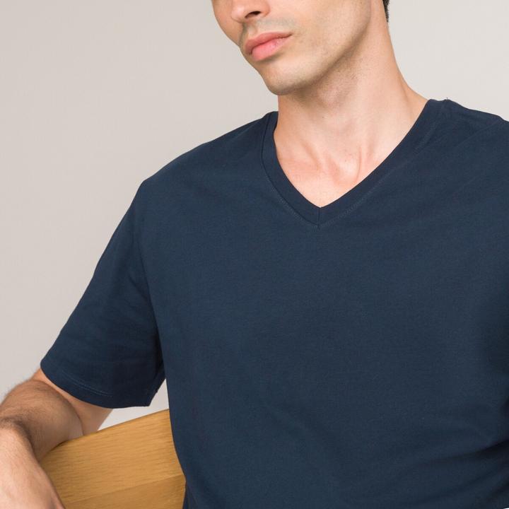 Produktbild La Redoute Collections T-Shirt mit V-Ausschnitt (M)