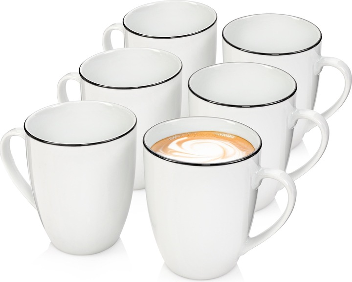 Produktbild Sänger Kaffeebecher Set Marlo Black Rim (350 ml, 6 x)