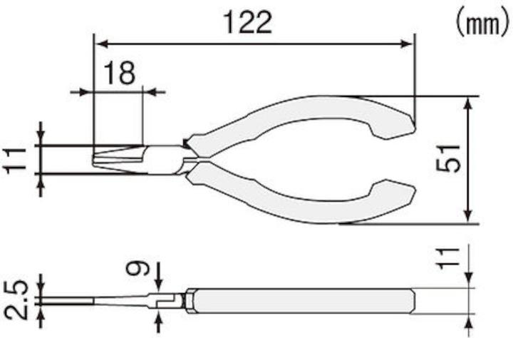 Produktbild Engineer NZ-03 Chipschneider gerade (122 mm)