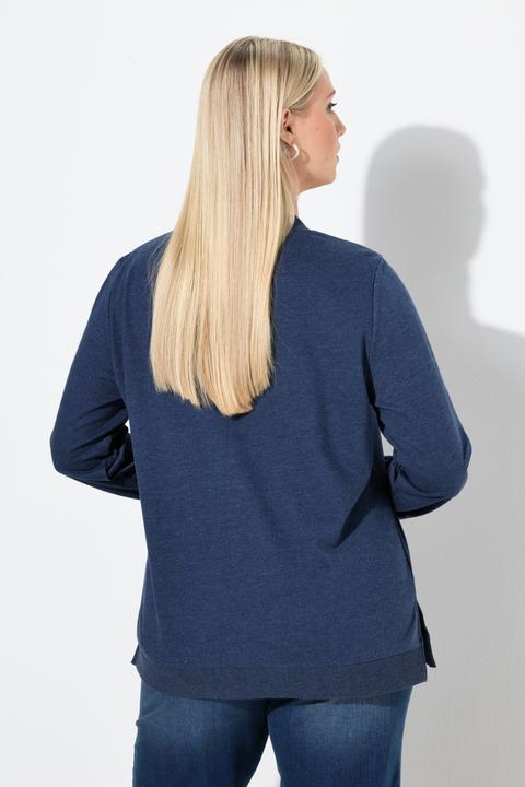 Produktbild Ulla Popken Sweatshirt, Let it Snow, Pailletten, Rundhals, Langarm (50, 52)