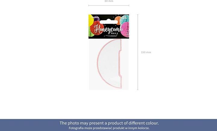 Actual product image Partydeco Honeycomb ball, white, 10cm (1 pkt / 1 pc.) (1 pcs.)