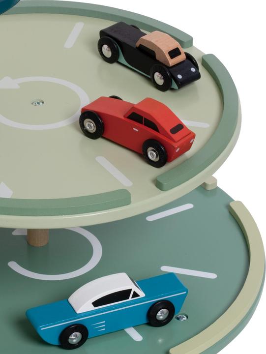 Actual product image Classic World Vintage wooden garage with cars