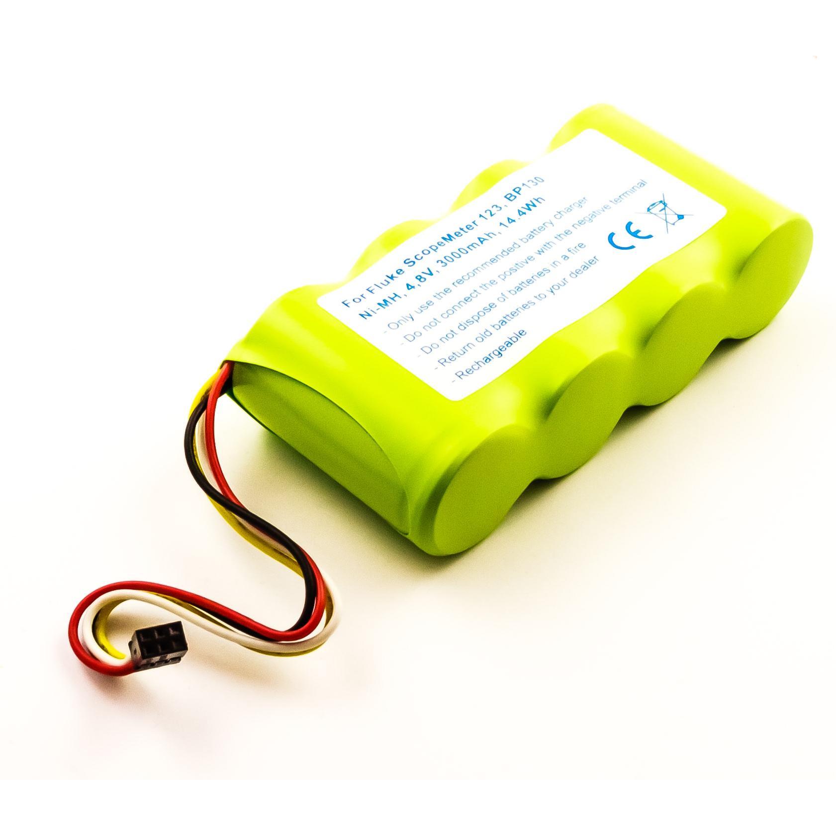 AGI Akku kompatibel mit Fluke ScopeMeter BP130 - Akku (Gerätespezifisch, 3000 mAh), Batterien + Akkus