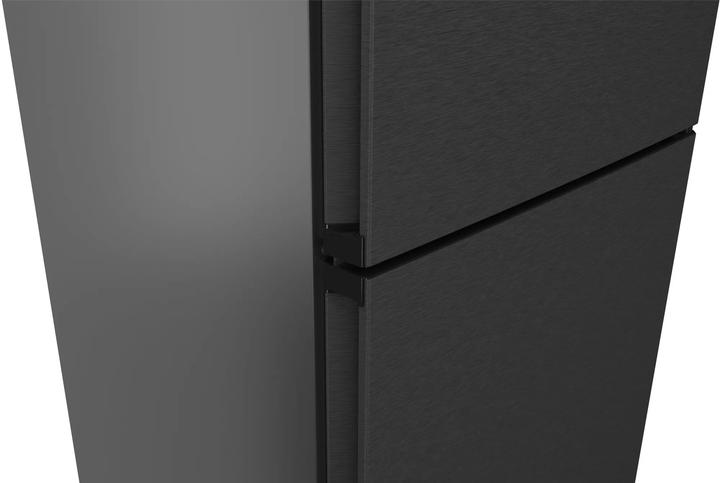 Actual product image Siemens iQ300, Freestanding fridge-freezer with bottom freezer compartment, 203 x 60 cm, BlackSteel, MK69 (363 l)