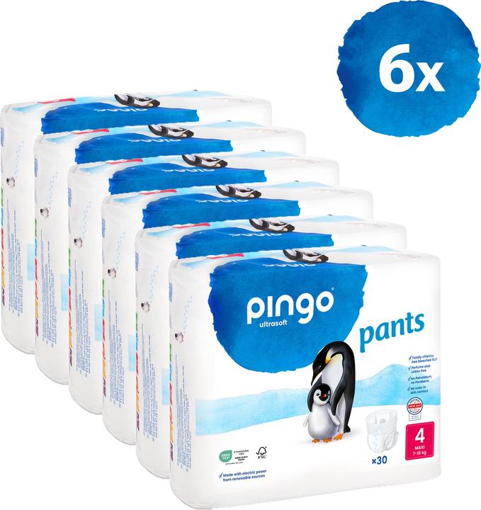 Immagine prodotto Pingo Pantaloni (Dimensione 4, Pacco mensile, 180 Pezzo/i)