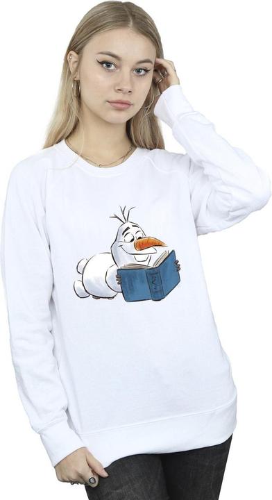 Actual product image Disney Womens/Ladies Frozen Olaf Reading Sweatshirt (XL)