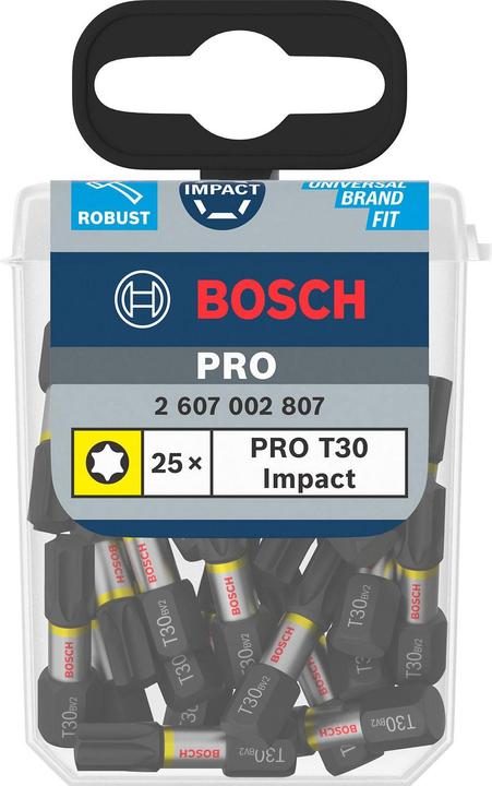 Produktbild Bosch Zubehör PRO Torx Impact Bit, T30, 25 mm, 25-tlg.