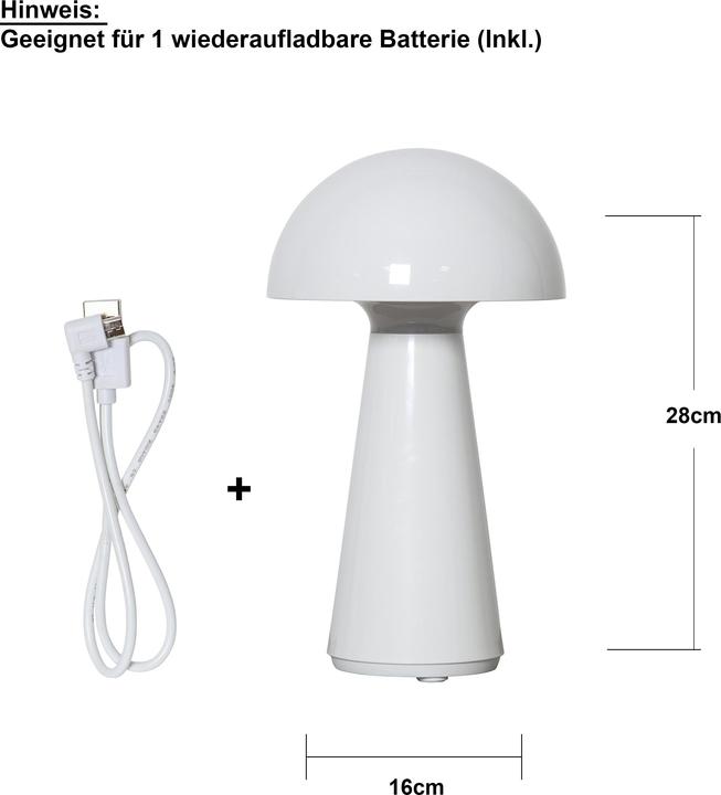 Produktbild Star Trading Tischlampe Mushroom (128 lm)