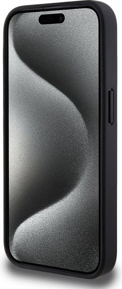 Actual product image Lacoste LCHCP15LGSPBSK iPhone 15 Pro 6,1" black hardcase Grip Stand Mono (Apple iPhone 15 Pro)