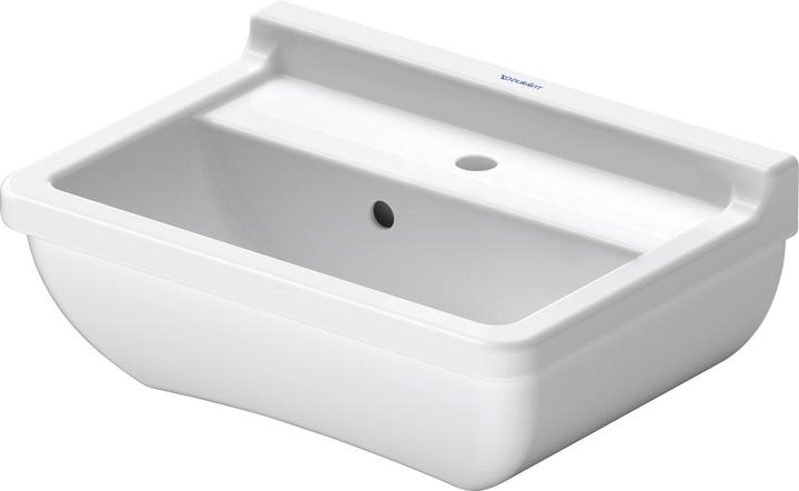 Produktbild Duravit Handwaschbecken STARCK 3 m ÜL HLB 450x320mm 1 Hahnloch weiss WG (320 mm, 450 mm)