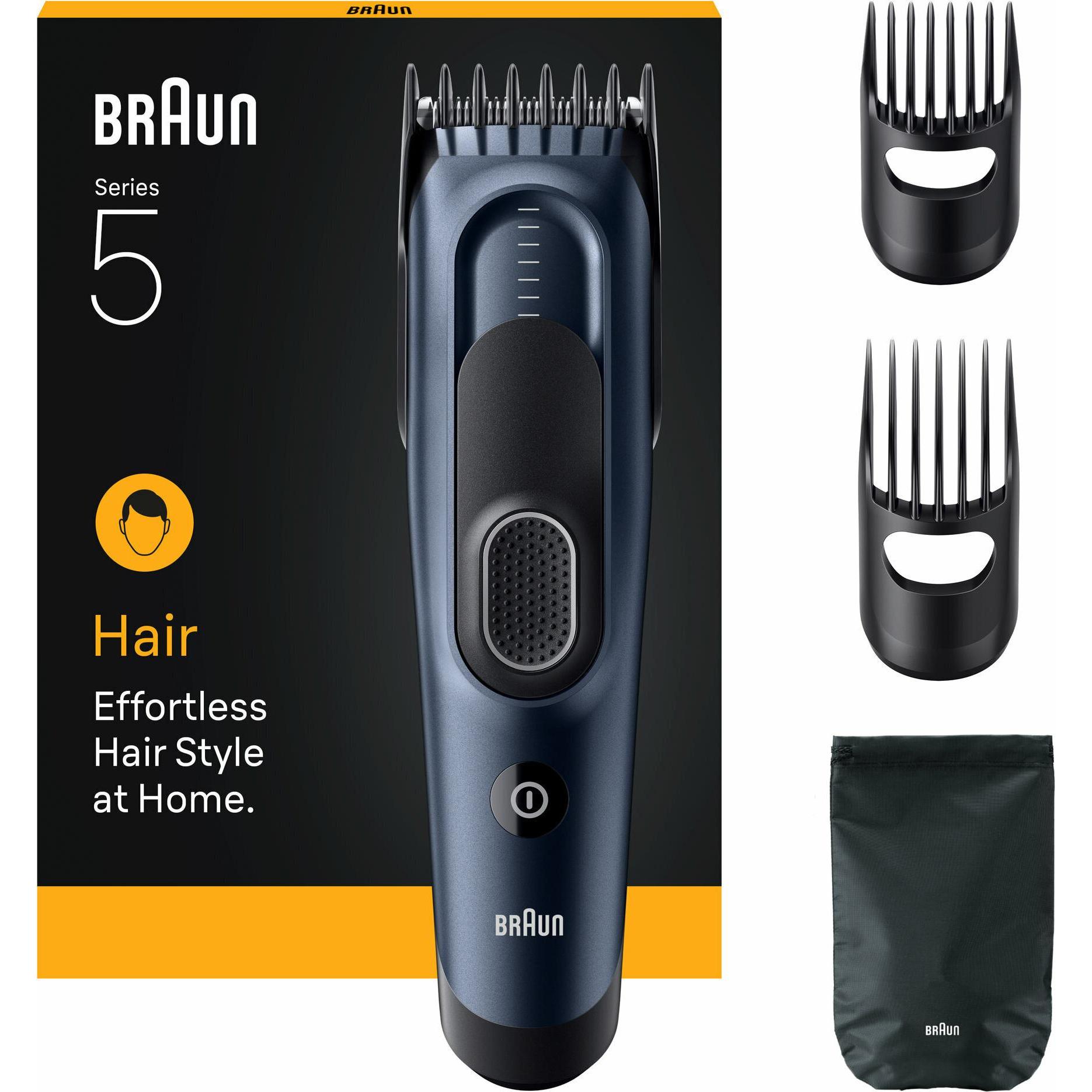 Braun Blu Regolabarba + Tagliacapelli, Hairclipper Series 5
