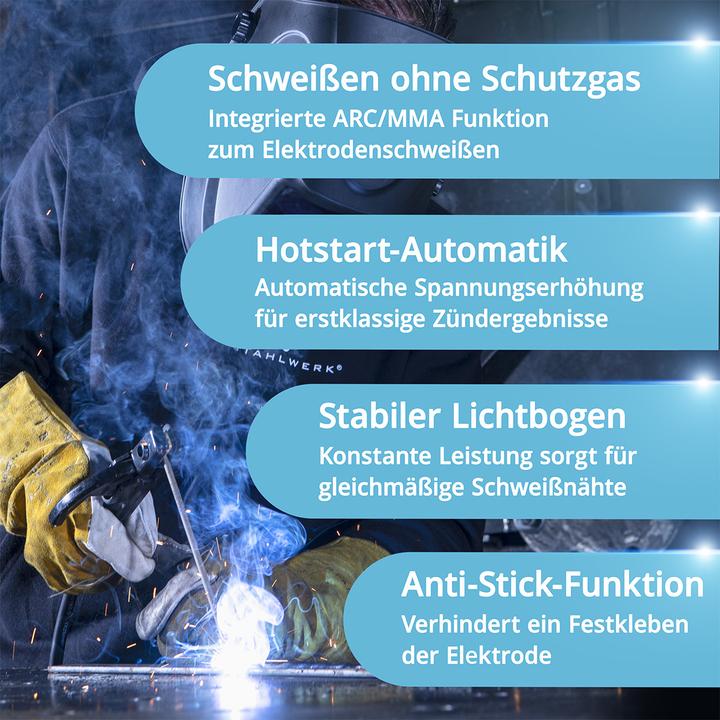 Produktbild Stahlwerk Schweissgerät AC/DC WIG 200 Puls CUT ST 200 A (Plasmaschneider)